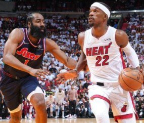 中国体育-回到主场热火容光焕发 7人得分上双拿下天王山